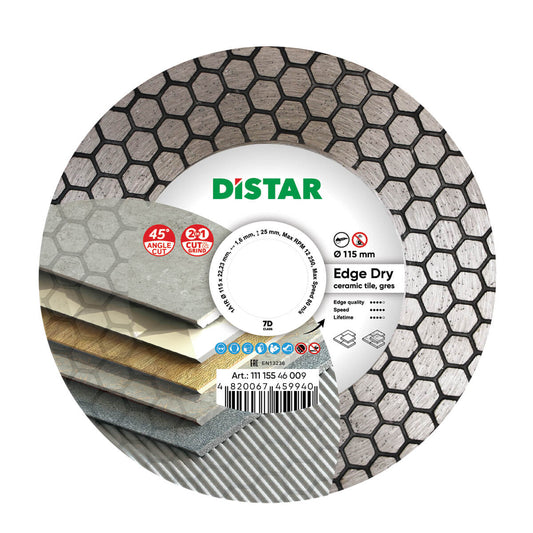 DIAMOND CUTTING DISC 1A1R Ø115mm and Ø 125mm - EDGE DRY