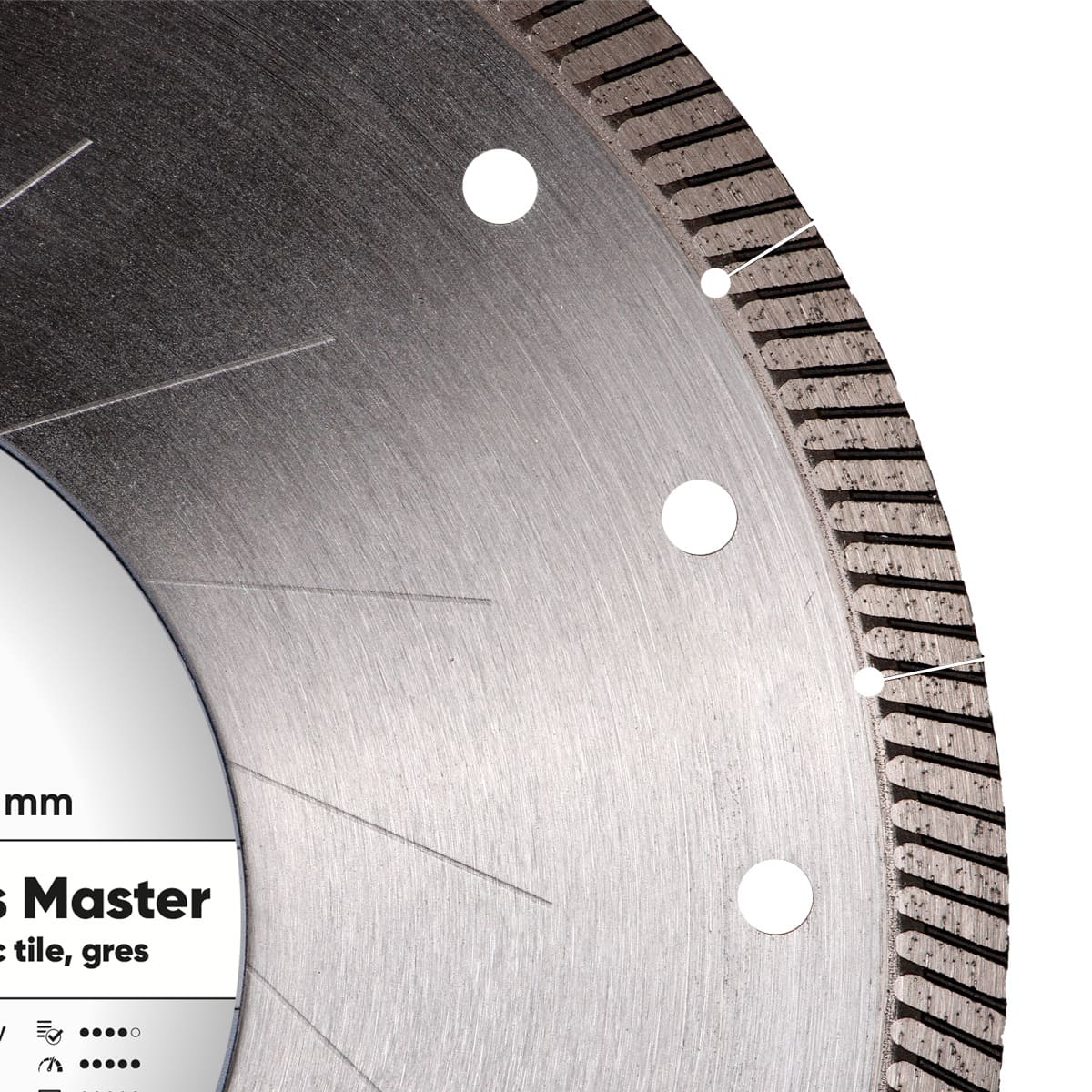 DISCO DE CORTE DE DIAMANTE 1A1R Ø 115 mm a Ø 230 mm GRES MASTER