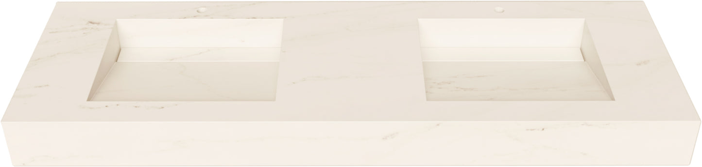 Bancada Torino em DEKTON 4 mm com Lavatórios Dupla Integrado
