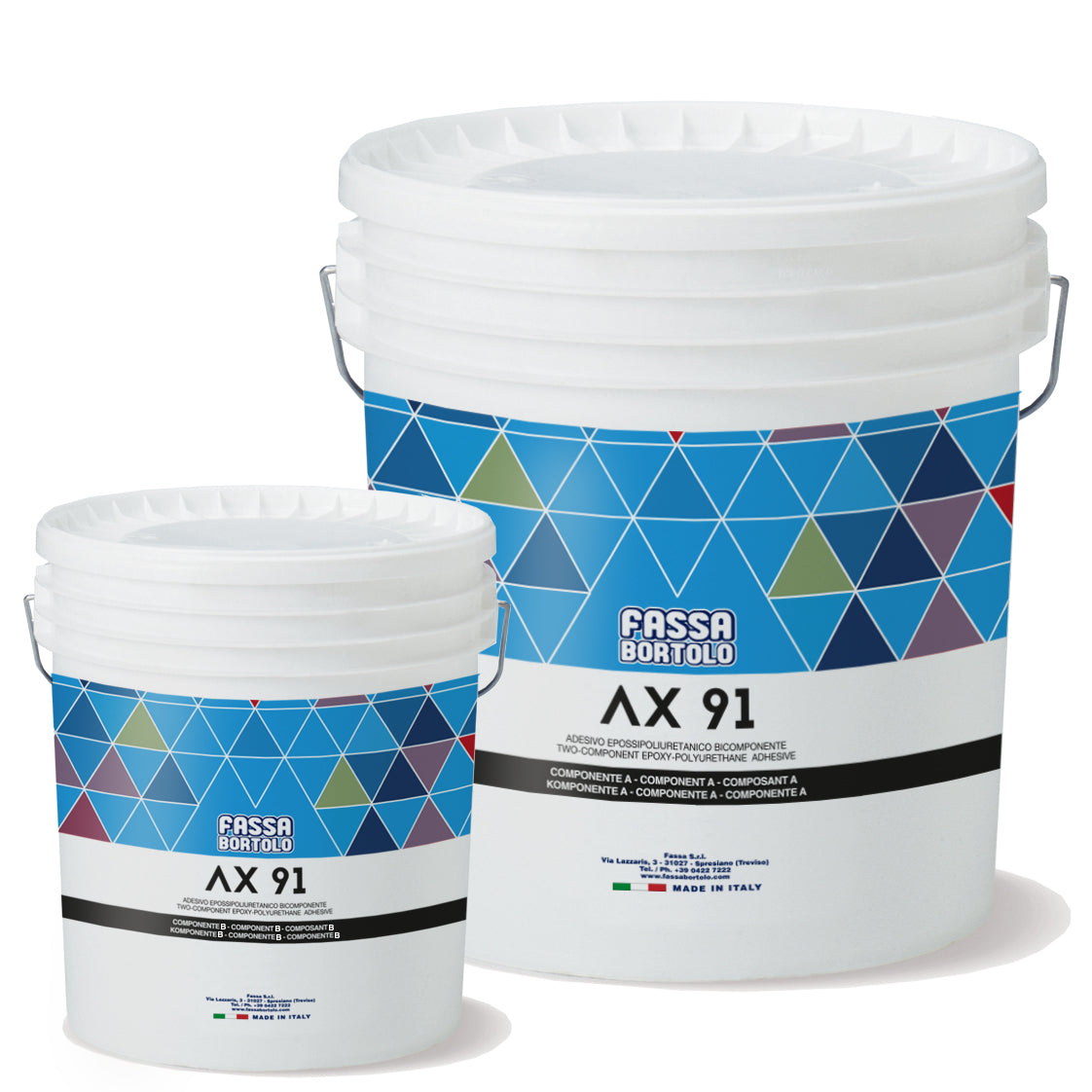 AX 91 - Two-component epoxy-polyurethane glue - Fassa bortolo