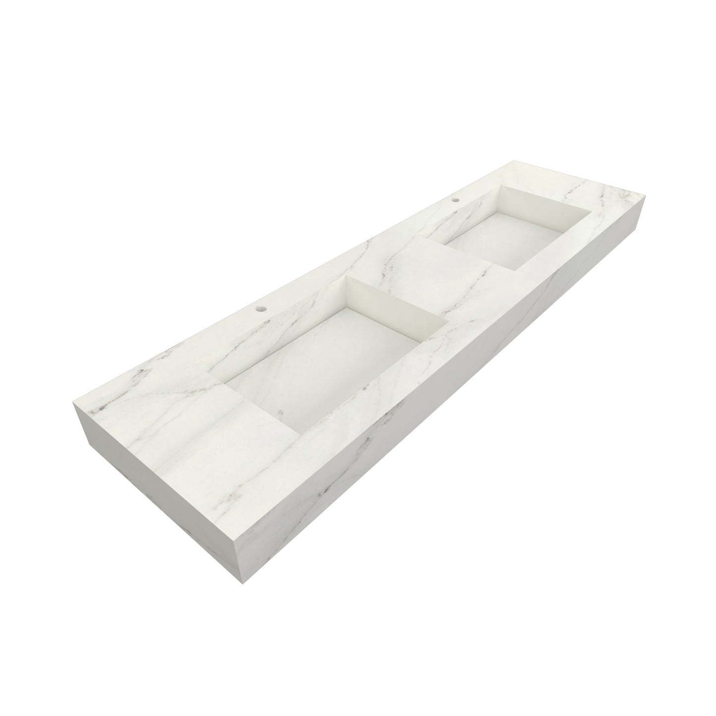Bancada Veneza em DEKTON 4 mm com Lavatórios Dupla Integrados