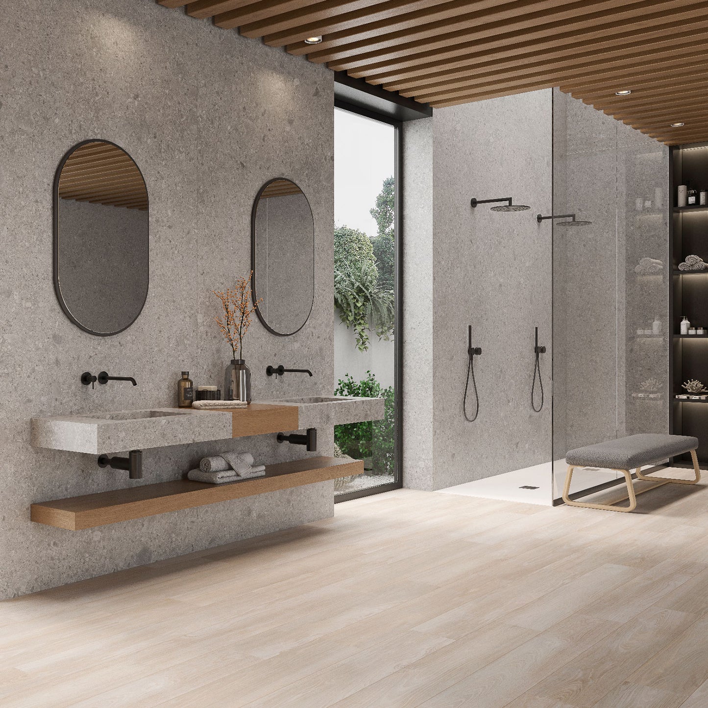 BERGAMO - Rivestimento ceramico 6mm - Piastrelle 120 X 280 cm - Prissmacer MAXIMUM