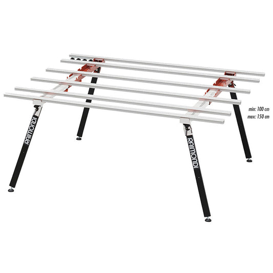 Bancada de trabalho modular BM180 MK3 PLUS extensível com pernas articuladas
