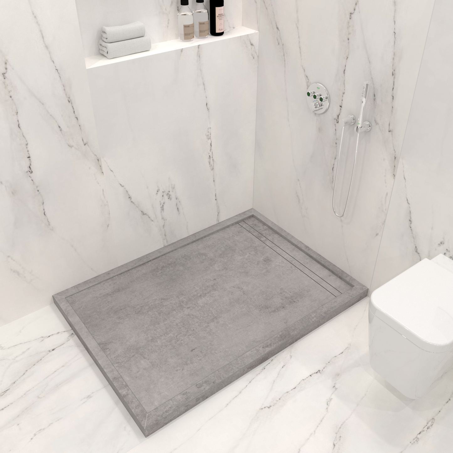 Base de Duche Bolzano - Estruturada em Dekton 8 mm