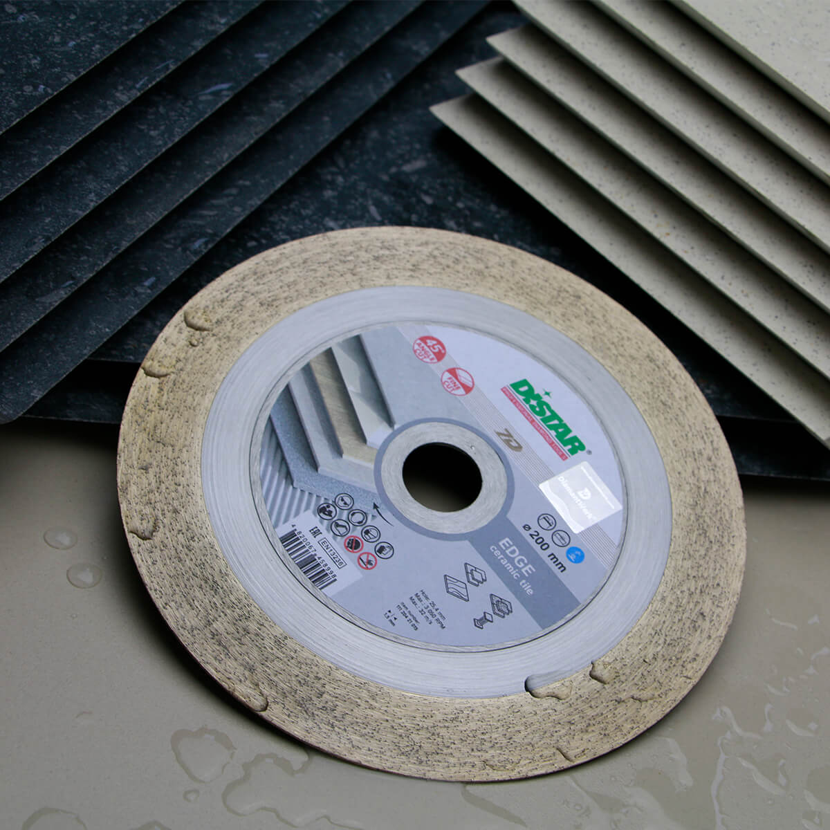 DISCO DE CORTE DIAMANTADA 1A1R Ø 180 mm a Ø 250 mm EDGE