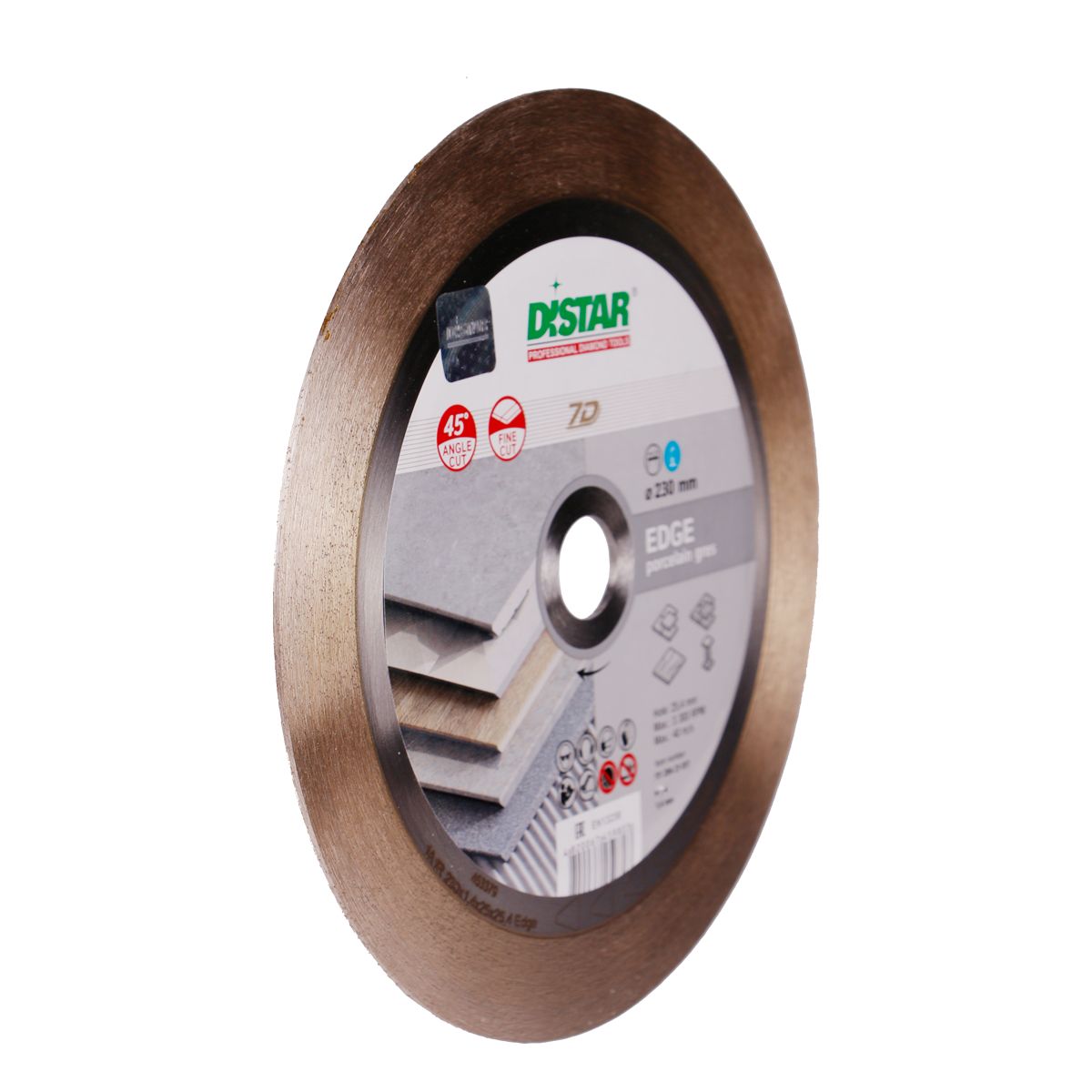 DISCO DE CORTE DIAMANTADA 1A1R Ø 180 mm a Ø 250 mm EDGE