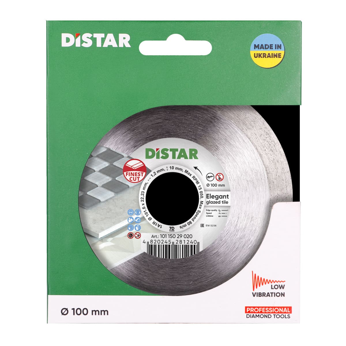 DISCO DE CORTE DE DIAMANTE 1A1R Ø 100 mm ELEGANT