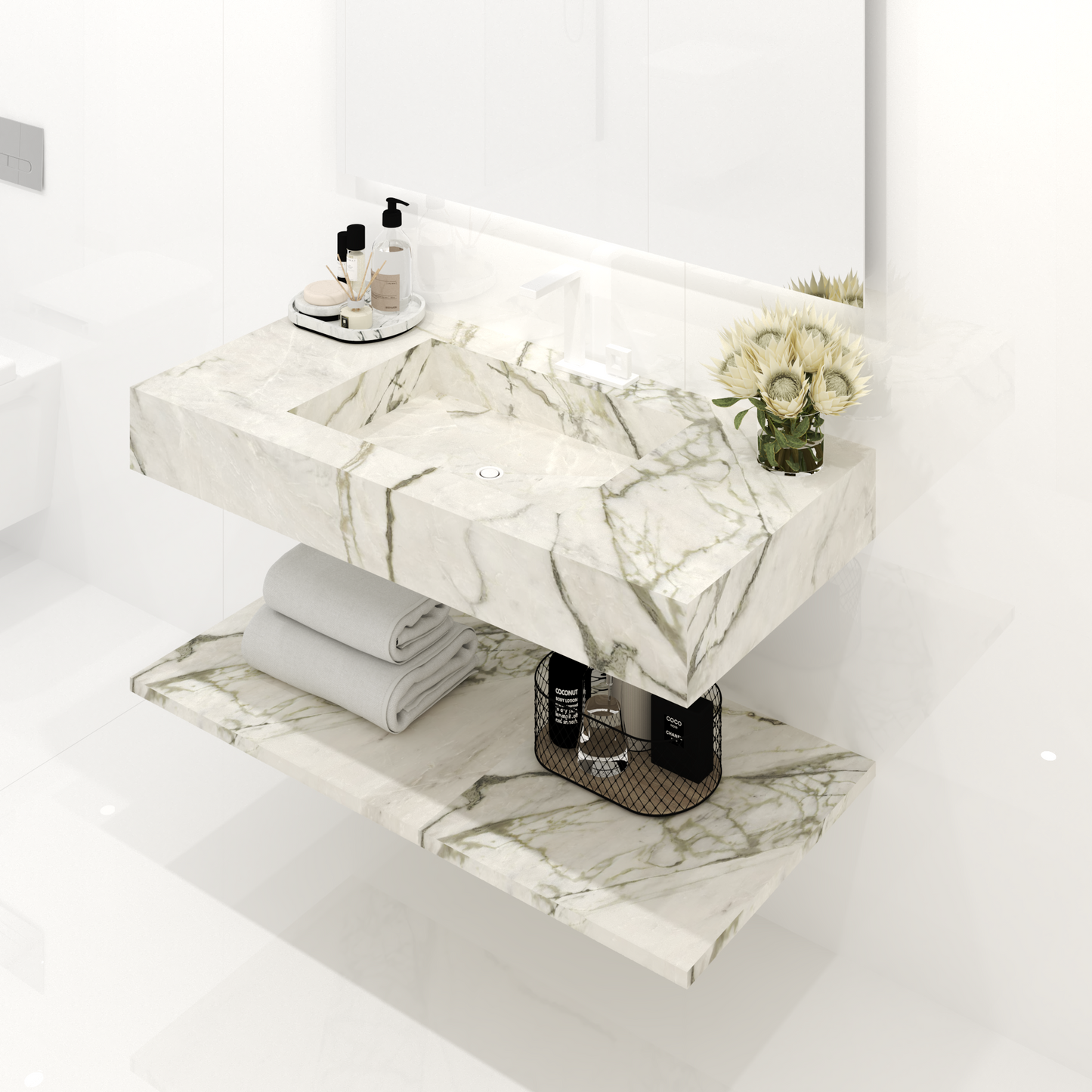 Cuba washbasin mod. Lívia - 150 x 55 x 15 cm
