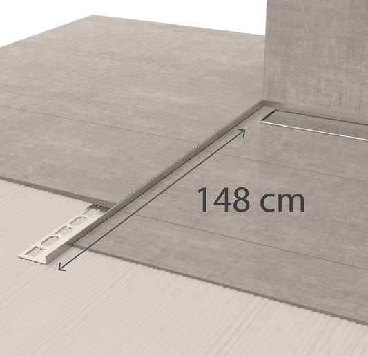 Profili in vetro GPS3/ 148 cm - Profili in acciaio inox AISI 304