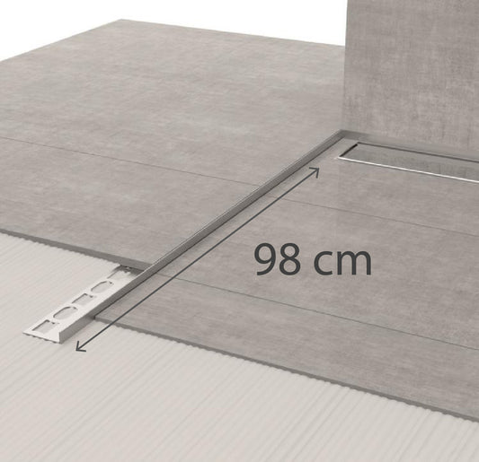 Profili in vetro GPS3/ 98 cm - Profili in acciaio inox AISI 304