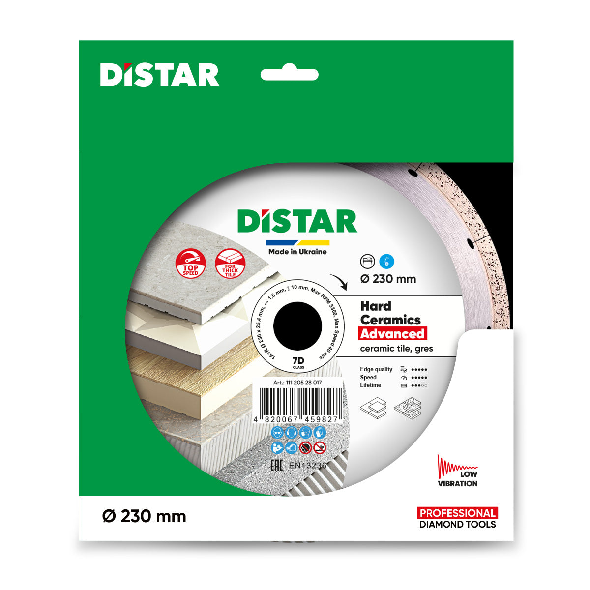 DISCO DA TAGLIO DIAMANTATO 1A1R Ø 200 mm a Ø 300 mm CERAMICA DURA AVANZATA