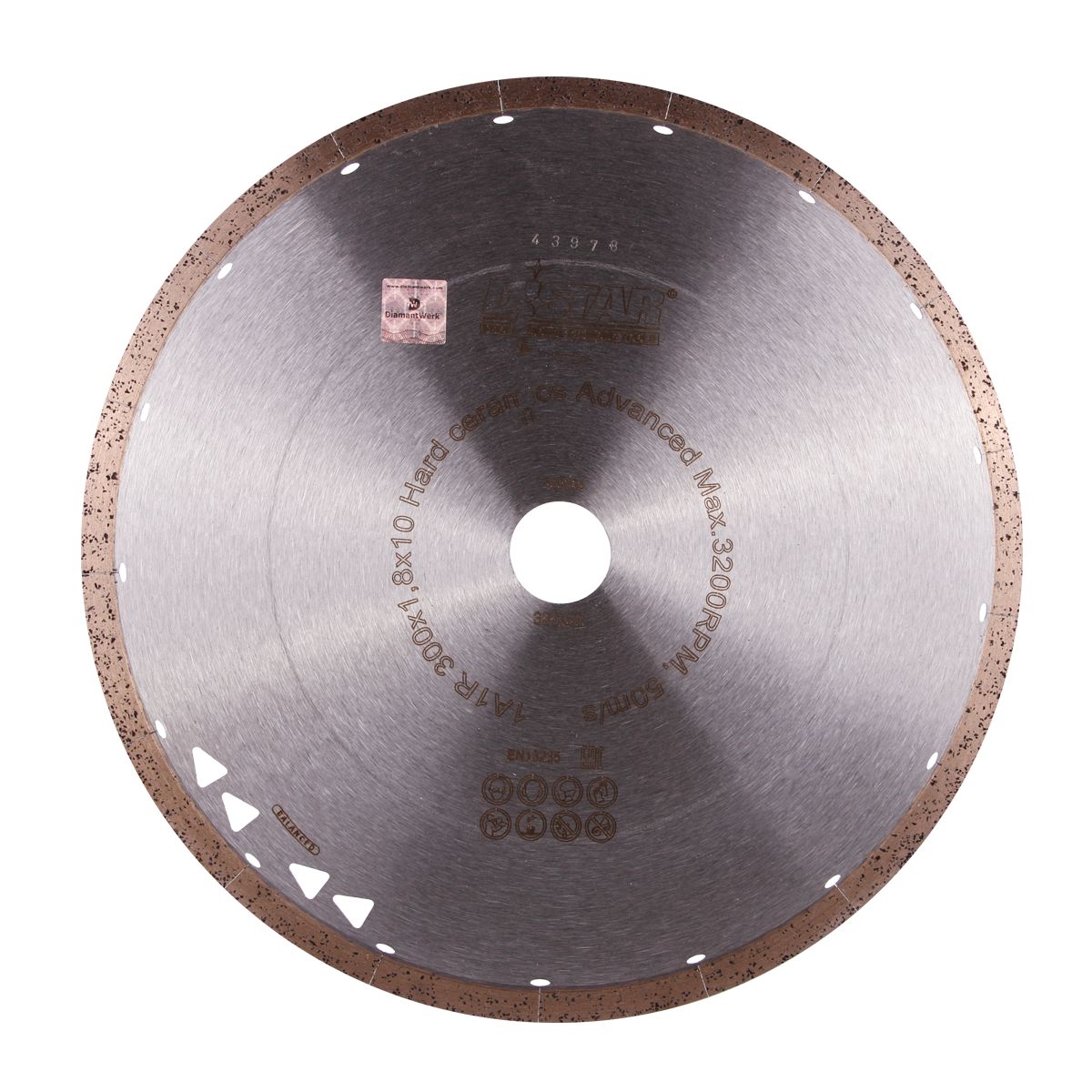 DISCO DA TAGLIO DIAMANTATO 1A1R Ø 200 mm a Ø 300 mm CERAMICA DURA AVANZATA