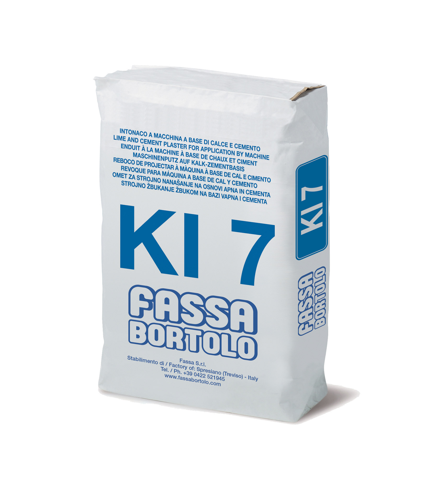 KI 7 Reboco fibro-reforçado, com hidrorepelente, à base de cal e cimento, para interior e exterior