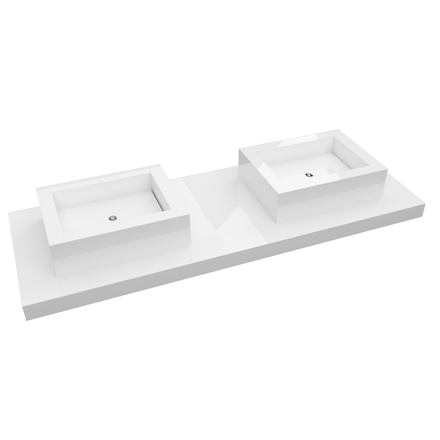 Lavabo sovrapposto Cuba mod. Celestina - 52x40x15 cm