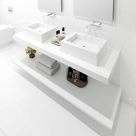 Lavabo sovrapposto Cuba mod. Celestina - 52x40x15 cm