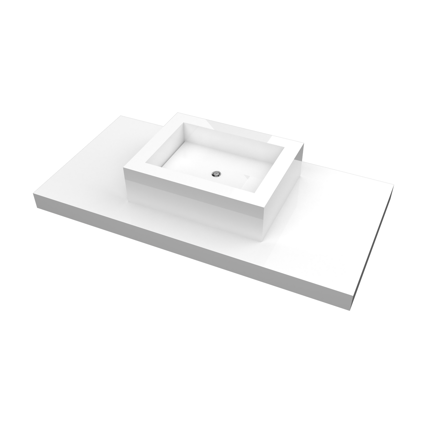 Lavabo sovrapposto Cuba mod. Celestina - 52x40x15 cm