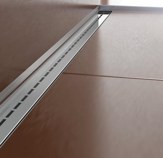 Slim Drain - Single Line Cover Polished Stainless Steel - Shower Channel Cover