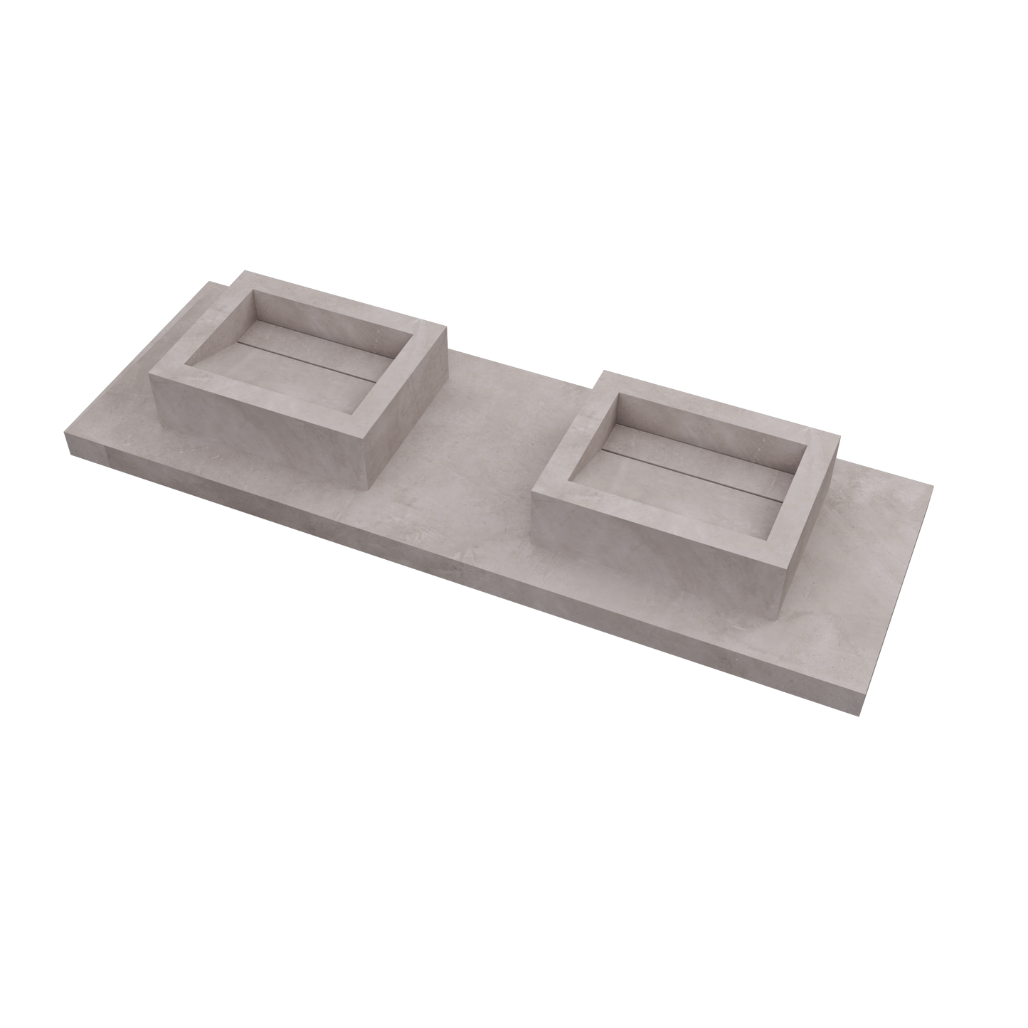 Lavabo sovrapposto Cuba mod. Fiorella - 52 x 40 x 15 cm