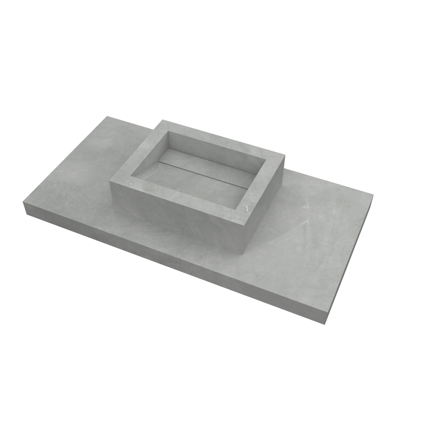 Lavabo sovrapposto Cuba mod. Fiorella - 52 x 40 x 15 cm