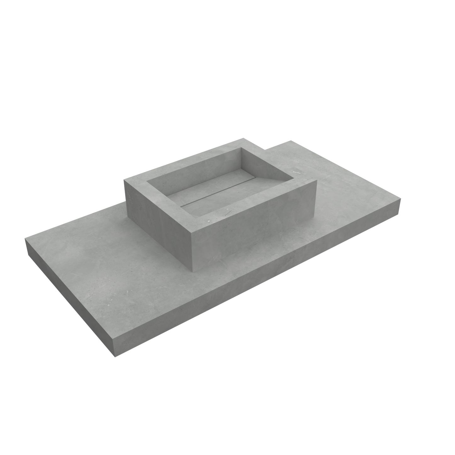 Lavabo sovrapposto Cuba mod. Fiorella - 52 x 40 x 15 cm