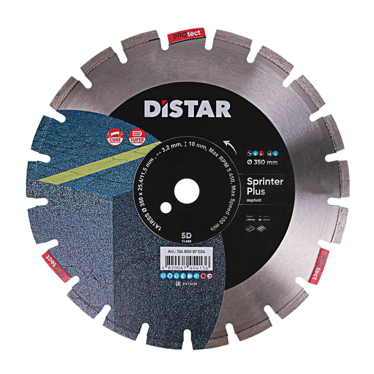 DISCO DE CORTE DIAMANTADA 1A1RSS Ø 300 mm a Ø 600 mm - SPRINTER PLUS