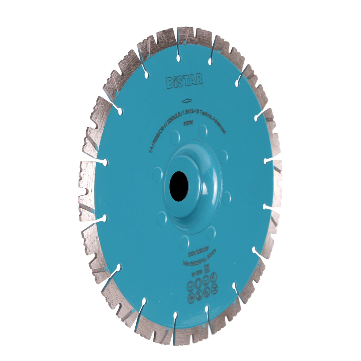 DISCO DA TAGLIO DIAMANTATO 1A1RSS Ø 125mm a Ø 230 mmX22.23F TECHNIC ADVANCED