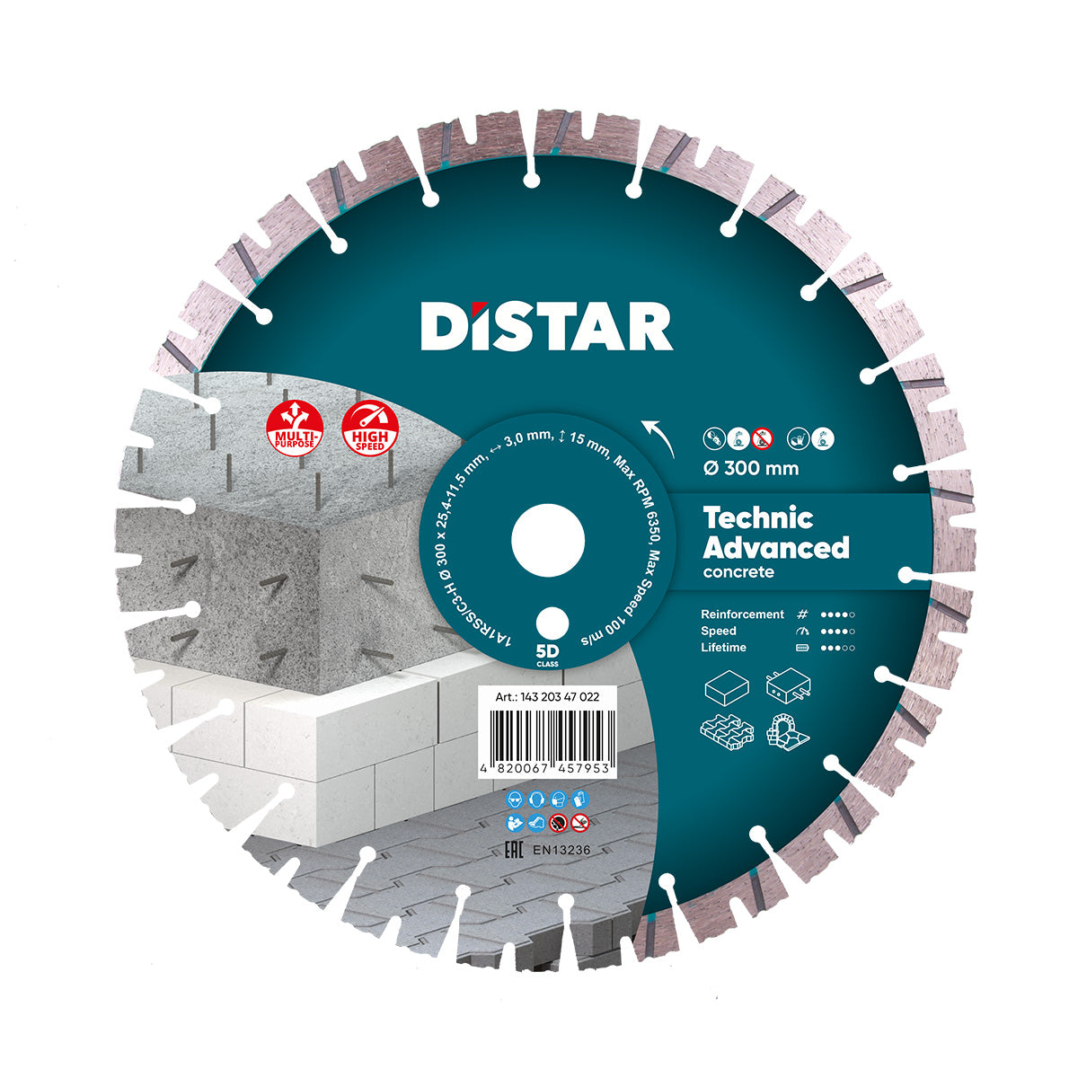 DISCOS GRANDES DE CORTE DIAMANTADO 1A1RSS Ø 300 mm a Ø 400 mm TECHNIC ADVANCED