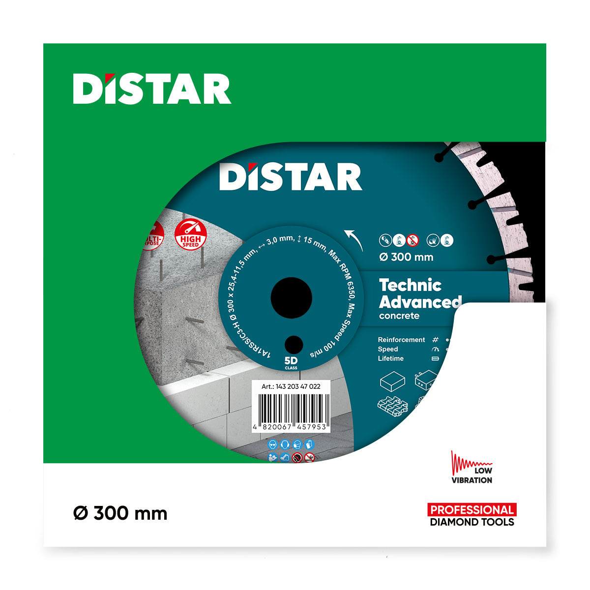 DISCOS GRANDES DE CORTE DIAMANTADO 1A1RSS Ø 300 mm a Ø 400 mm TECHNIC ADVANCED