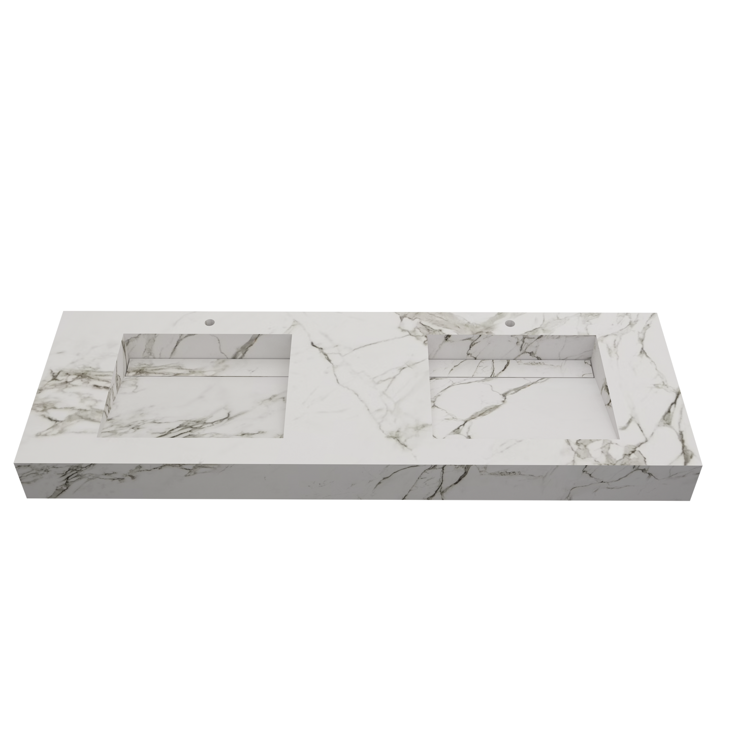 Bancada Torino em DEKTON 4 mm com Lavatórios Dupla Integrado