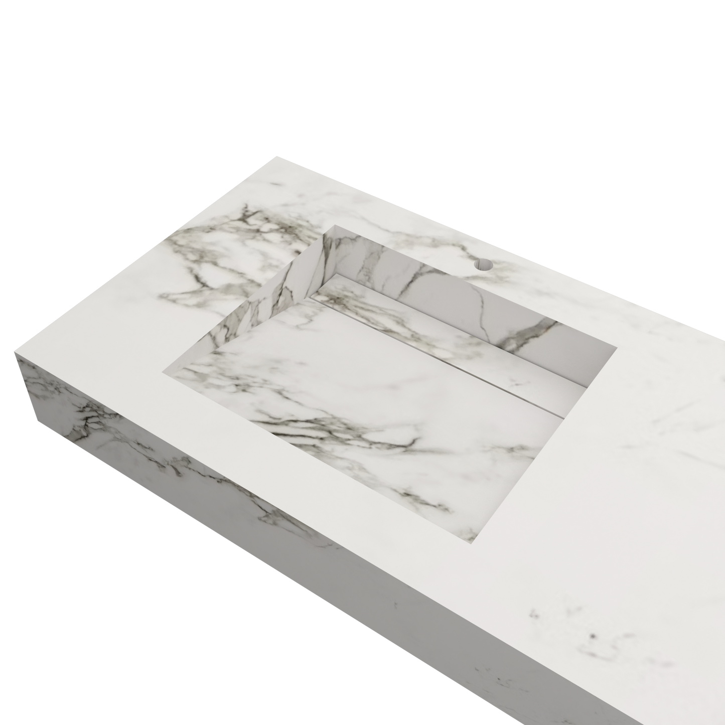Bancada Torino em DEKTON 4 mm com Lavatórios Dupla Integrado
