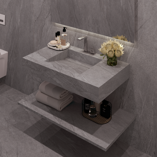 Cuba washbasin mod. Graziana - 190 x 55 x 15 cm