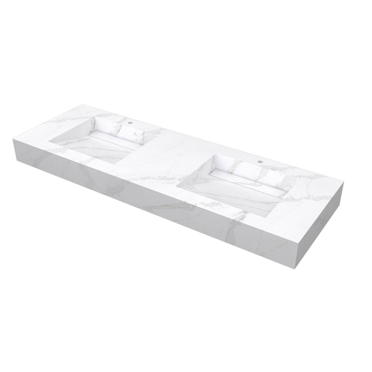 Bancada Torino em Silestone com Lavatório Duplo Integrado