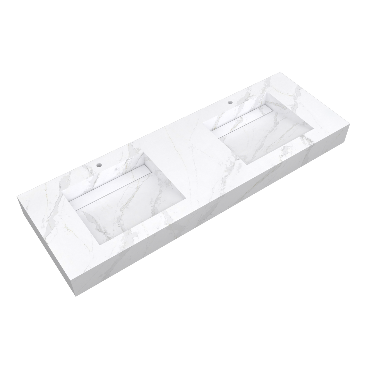 Bancada Torino em Silestone com Lavatório Duplo Integrado