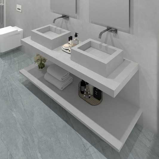 Lavabo sovrapposto Cuba mod. Allegra - 52 x 40 x 15 cm