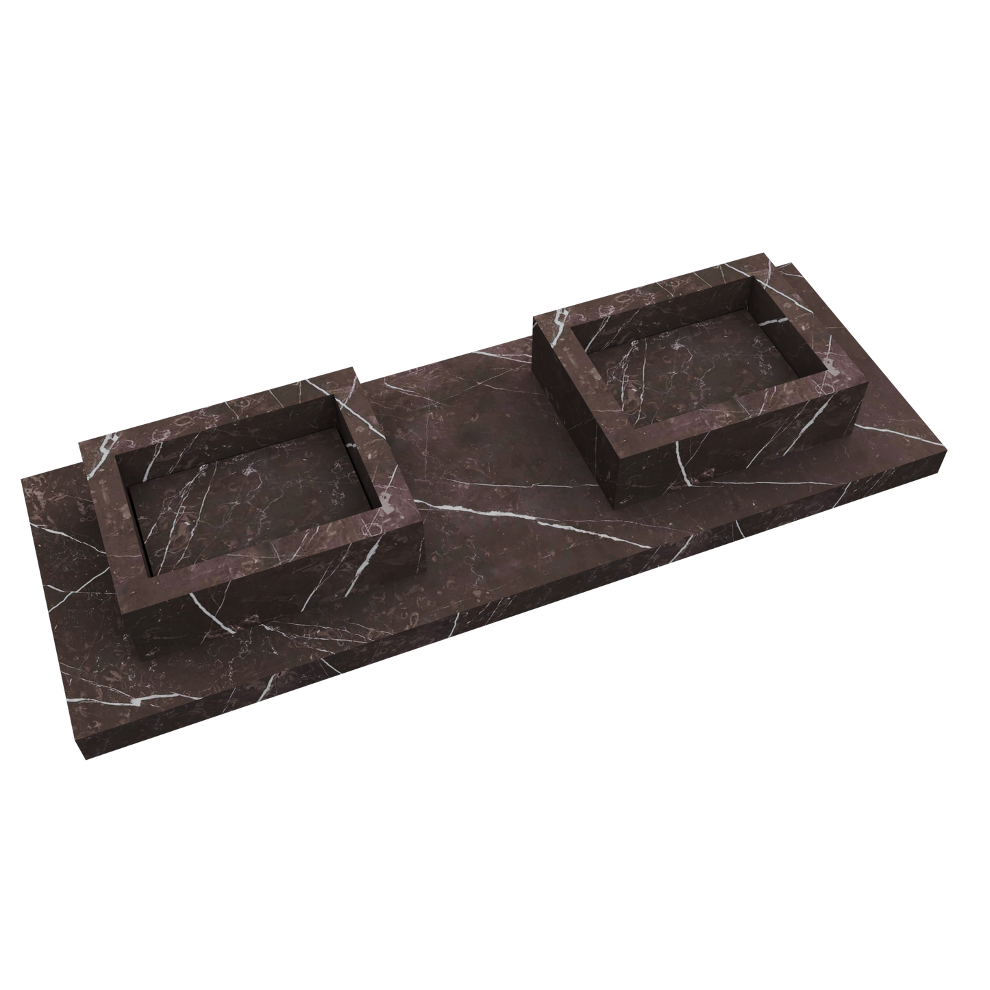 Lavabo sovrapposto Cuba mod. Allegra - 52 x 40 x 15 cm