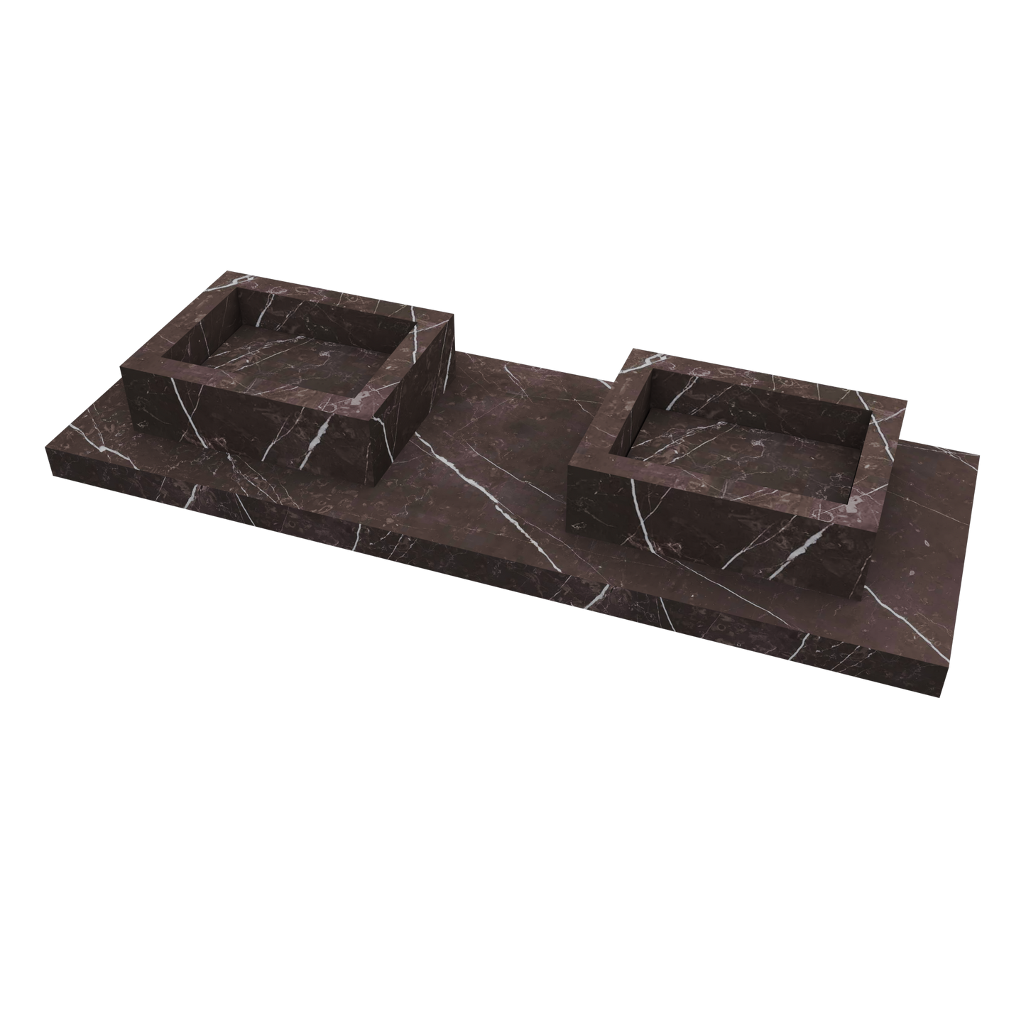 Lavabo sovrapposto Cuba mod. Allegra - 52 x 40 x 15 cm