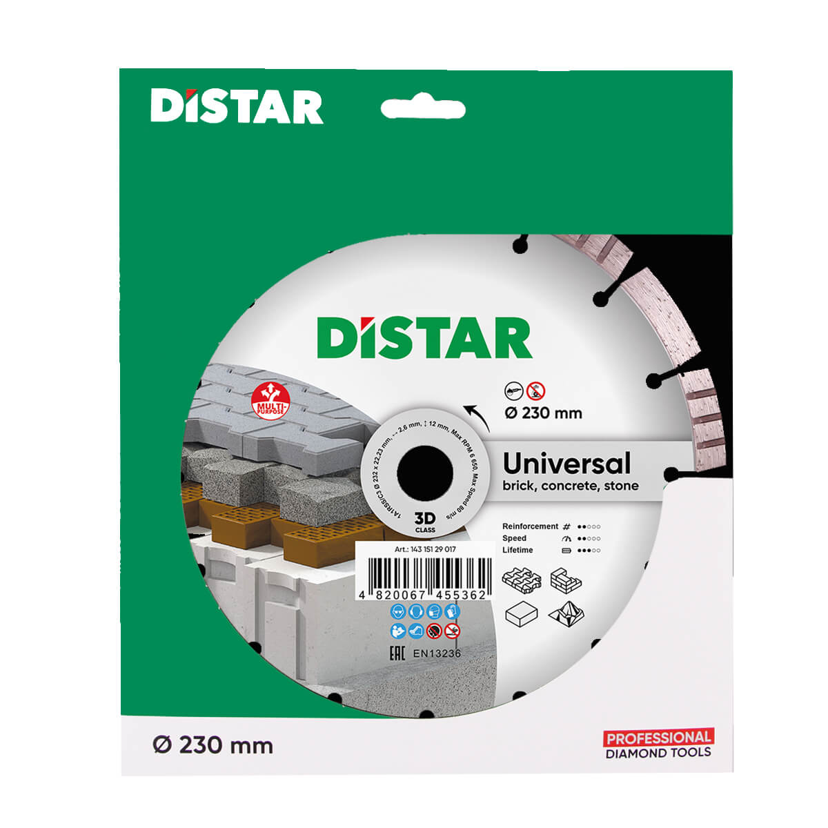 DISCO DE CORTE DE DIAMANTE 1A1RSS 232 BESTSELLER UNIVERSAL