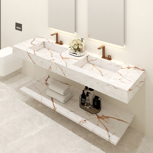 Cuba washbasin mod. Mariella - 150 x 55 x 15 cm