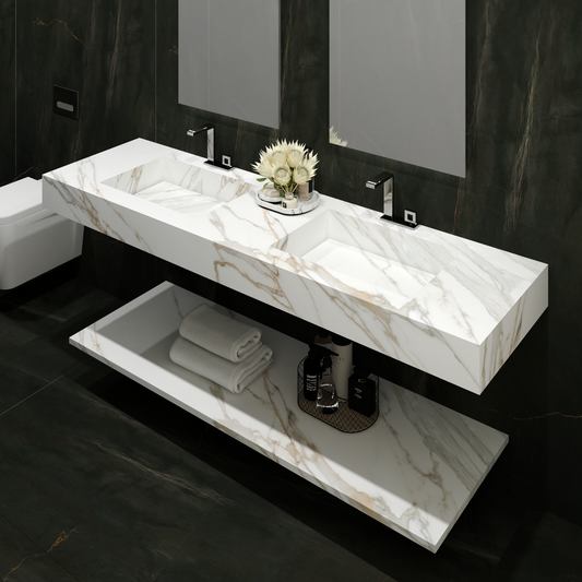 Cuba washbasin mod. Mariella - 150 x 55 x 15 cm