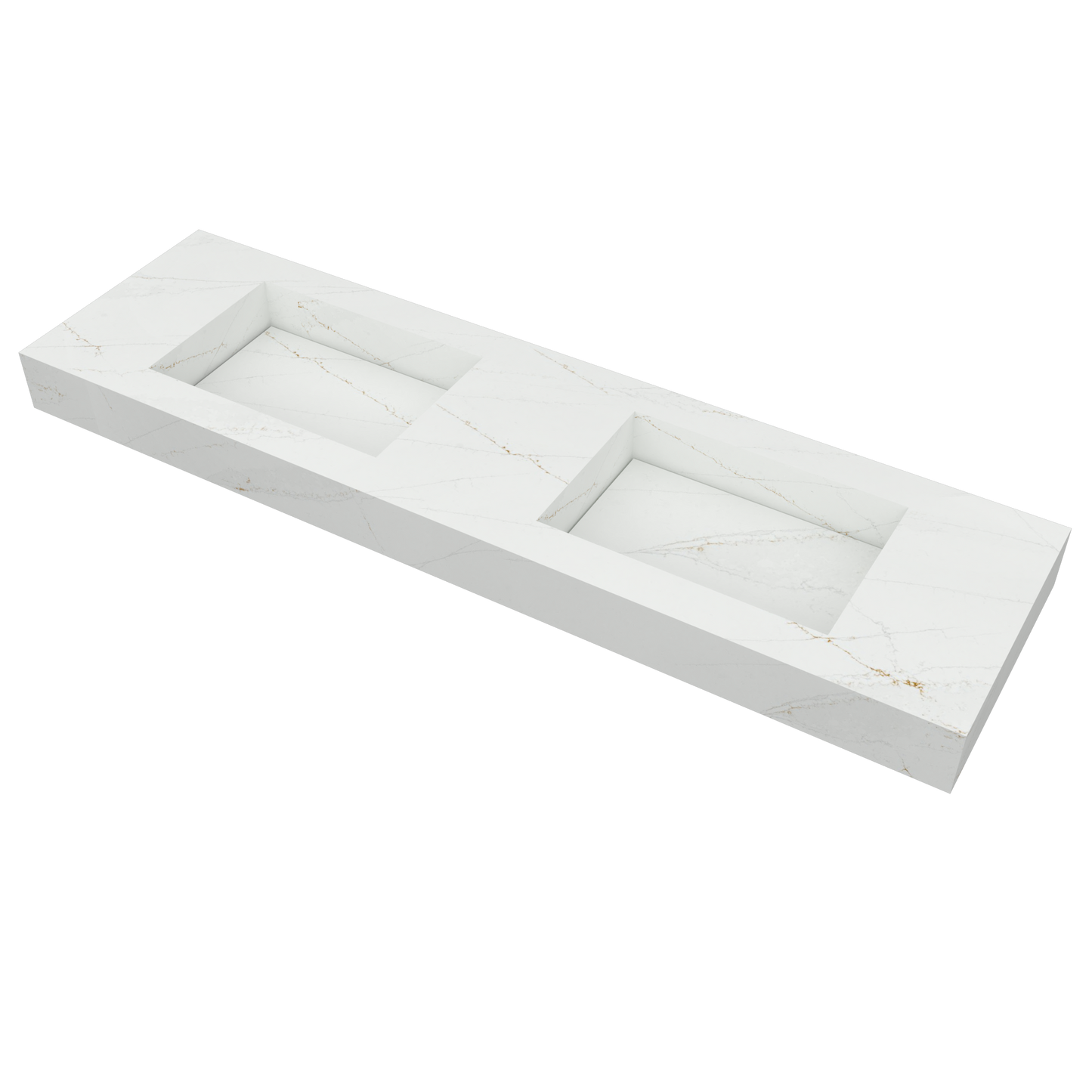 Bancada Veneza em Silestone em 12mm com Lavatórios Dupla Integrados