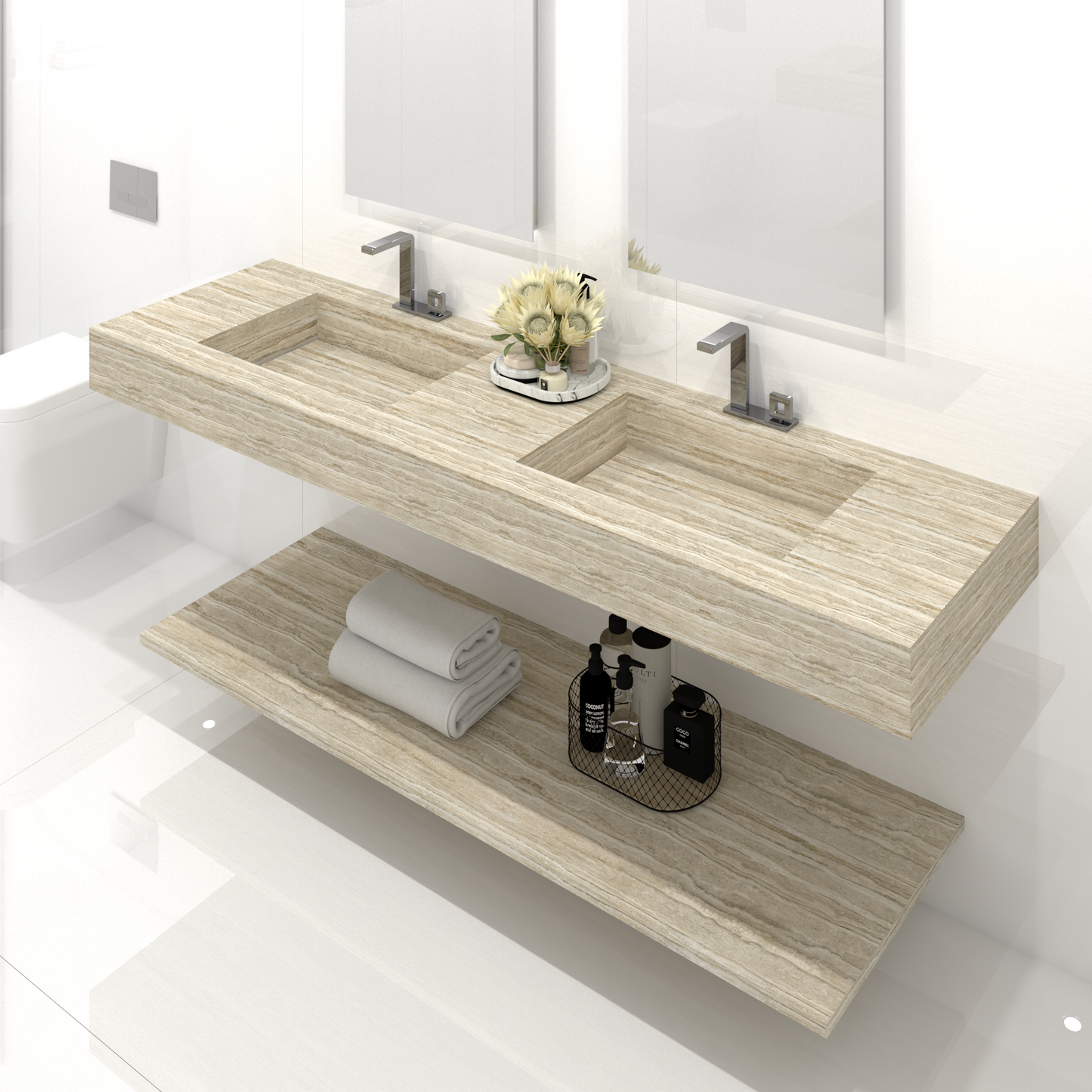 Lavabo Cuba mod. Mariella - 150 x 55 x 15 cm