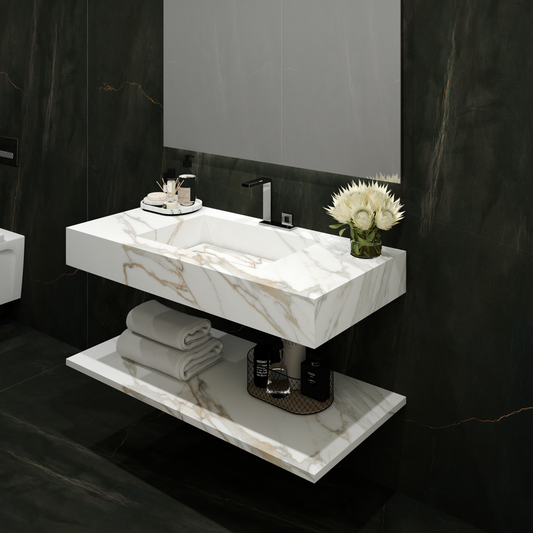 Cuba washbasin mod. Mariella - 150 x 55 x 15 cm