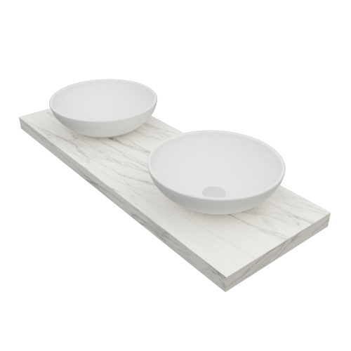 Lavabo Lavabo doppio sovrapposto mod. Giulia - 150x55x15 cm