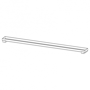 Thin Drain - Tile Cover Brushed Stainless Steel - Shower Gutter Cover