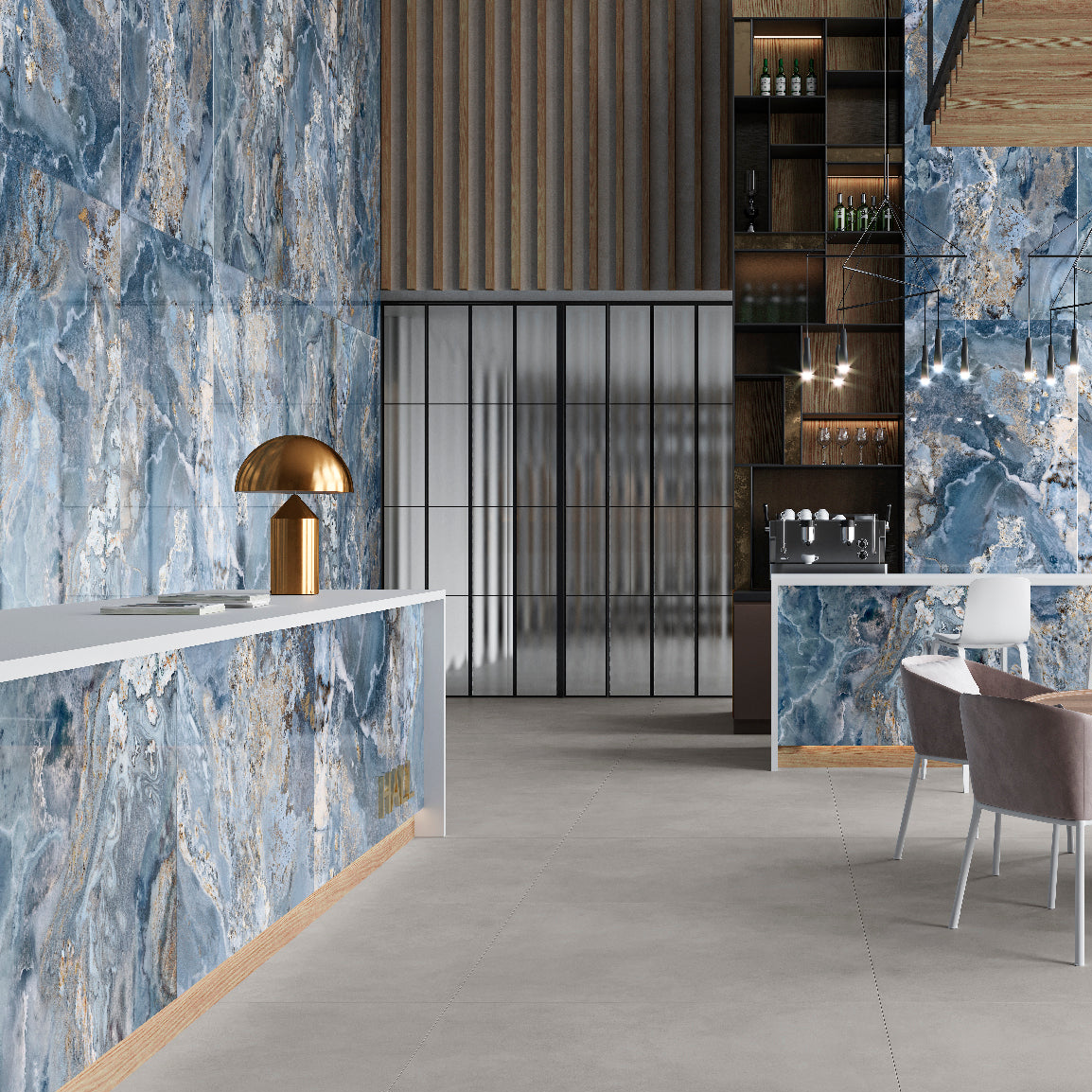 OCEAN - Rivestimento ceramico 6 mm - Pannelli 120 X 280 cm - Prissmacer MAXIMUM
