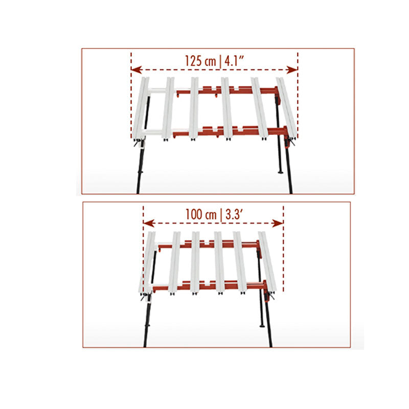 Bancada de trabalho modular BM180 MK3 PLUS extensível com pernas articuladas