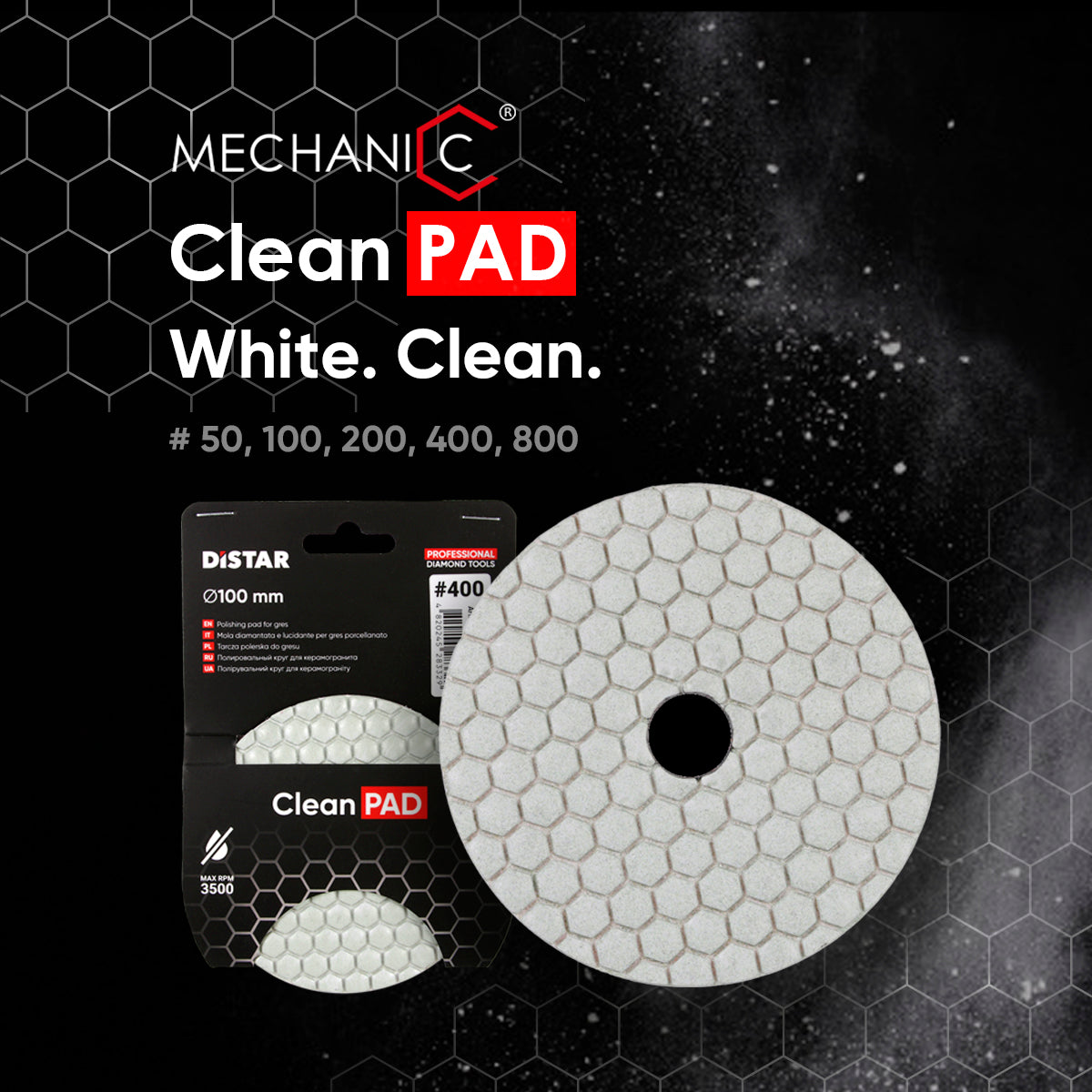 Disco de Polir - REBOLOS FLEXÍVEIS 100X3X15 CLEANPAD #50 a #800