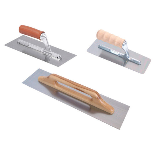 Smooth rectangular steel spatulas 1/10