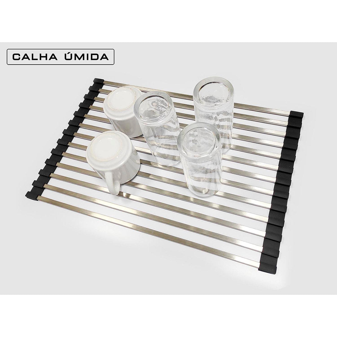 Tappetino drenante multiuso in acciaio inox CA 450 Vasca umida - ACCIAIO 304