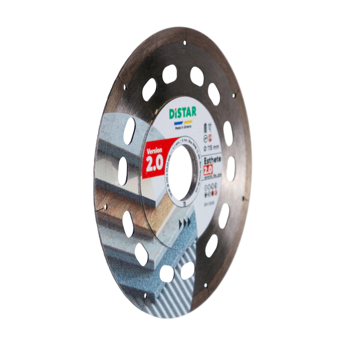 DISCO DE CORTE DE DIAMANTE 1A1R Ø 115 mm a Ø 125 mm X1,1X6X22,23 ESTHETE 2.0